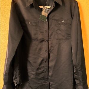 Ralph Lauren women’s Black Button-Down Shirt brand new